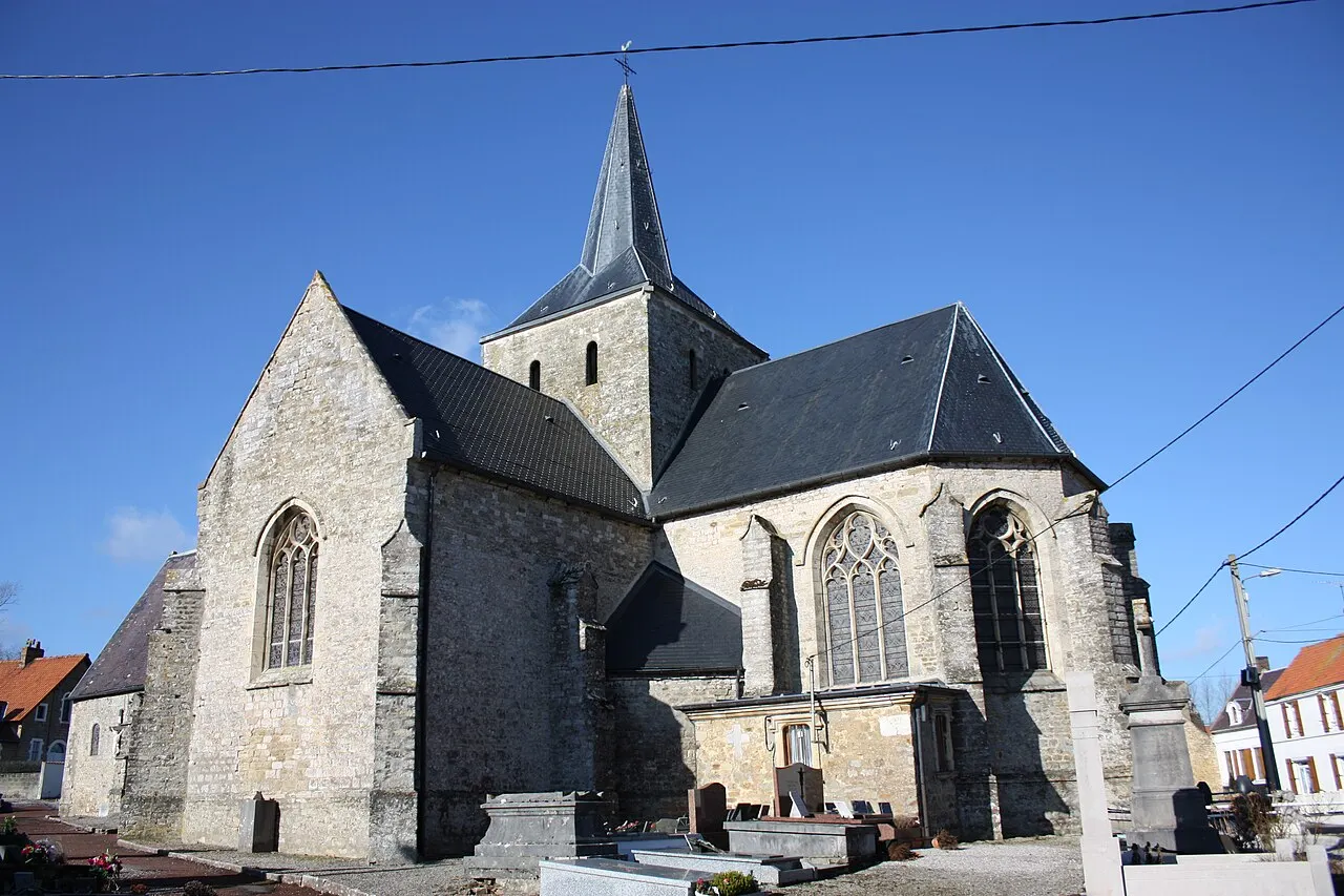 Photographie de l'église de Wierre Effroy , commune du Pas de Calais